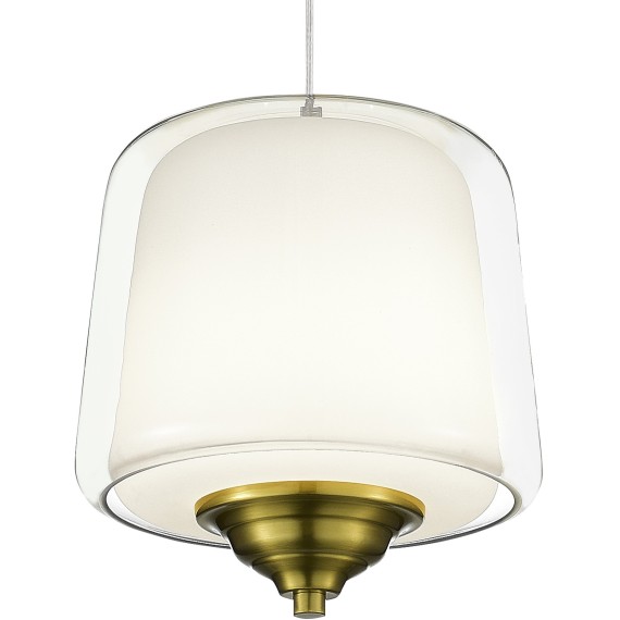 SL6127.303.01 Светильник подвесной ST-Luce Латунь/Белый, Прозрачный LED 1*18W 3000K PANDORA