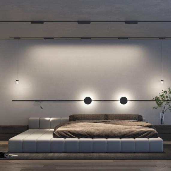 DK5360-BK Трековый магнитный светодиодный SMART (TUYA, Алиса, Bluetooth, Wi-Fi) светильник Denkirs AIR 48V CRI90+ 2700-6500К 416Лм 120° 9Вт