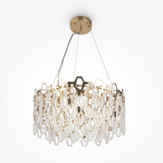 Люстра подвесная Maytoni MOD490PL-09G Tissage под лампы 9xE14 40W