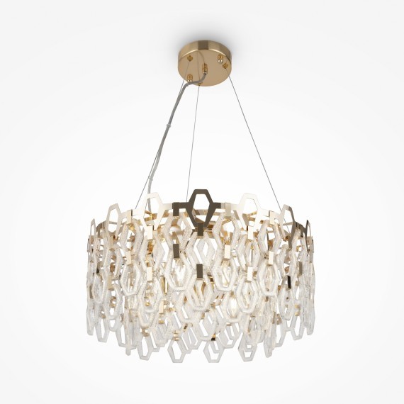 Люстра подвесная Maytoni MOD490PL-09G Tissage под лампы 9xE14 40W