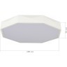 SLE200852-01 Светильник потолочный Белый/Белый LED 1*45W 3000K/4000K/6000K RONDO