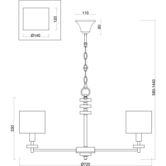 Люстра подвесная Freya FR5015PL-08G Tiana под лампы 8xE14 40W