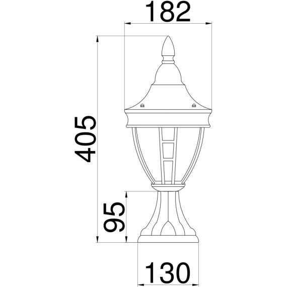 Уличный наземный светильник Maytoni O027FL-01B Rivoli IP44 под лампу 1xE27 60W