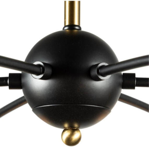 Люстра потолочная Arte Lamp A1963PL-6BK GLASGOW под лампы 6xE27 40W