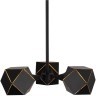 SL258.402.03 Люстра потолочная ST-Luce Черный/Черный, Золото E14 3*40W ENIGMA