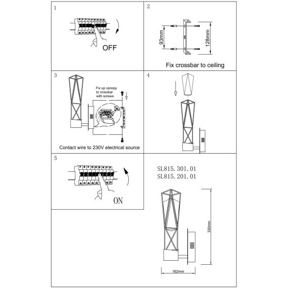 SL815.201.01 Бра ST-Luce Матовое золото/Матовое золото, Прозрачный LED 1*6W 4000K PROGETTO