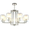 Люстра Crystal Lux NICOLAS SP-PL8 NICKEL/WHITE