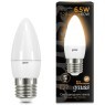 103102107 Лампа Gauss LED Свеча E27 6.5W 520lm 2700К 1/10/100