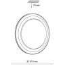 Настенно-потолочный светильник Sonex 7630/DL SETTA IP43 светодиодный LED 48W