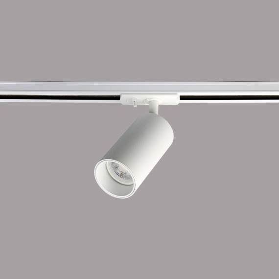 Однофазный двужильный трековый светильник Crystallux CLT 0.31 013 WH-WH под сменную лампу GU10