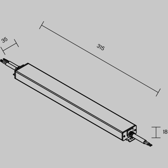 Блок питания (трансформатор) IP67, 220В-48В мощностью 150Вт, повышенного качества, 7 лет гарантии Maytoni 832004