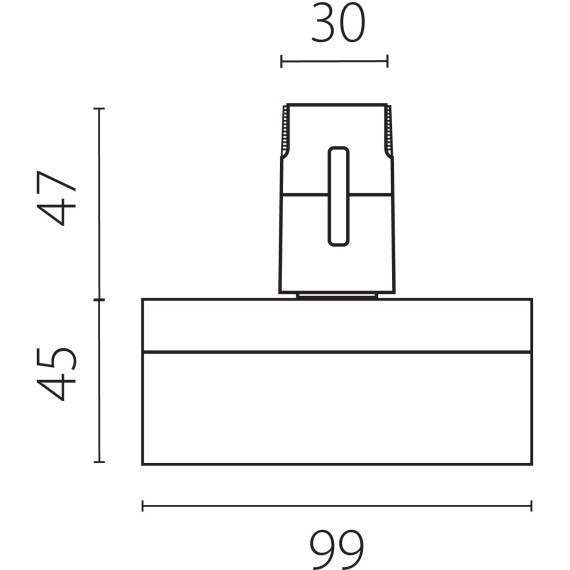 Светильник трековый 48V 6W 4000K 120° черный Due Hermes Lightstar 210647