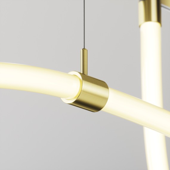 Поддерживающий коннектор с тросовым подвесом Tau для шинопроводов Flarity Maytoni TRA154CSW-1BS