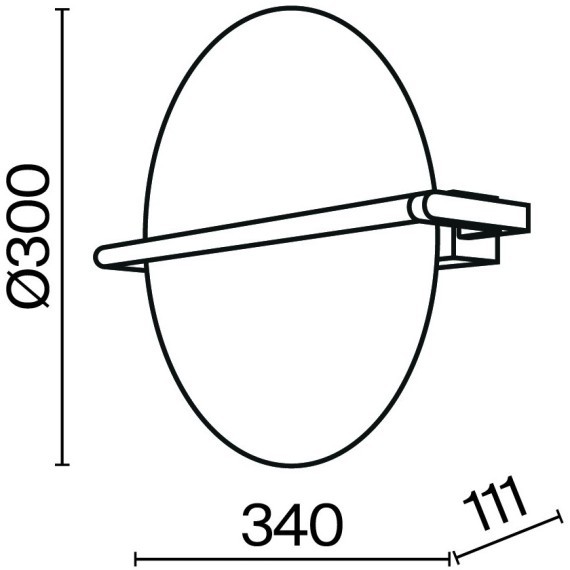 Настенный светильник (бра) Maytoni MOD279WL-L14B3K
