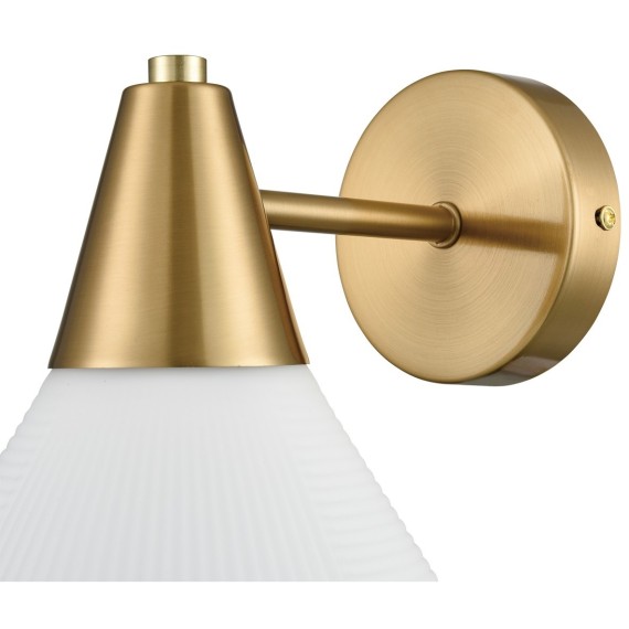 8113/1W MODERNI LN25 латунь/белый, металл/стекло Бра E27 1*60W 220V CORNE