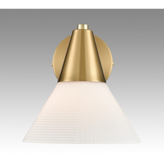 8113/1W MODERNI LN25 латунь/белый, металл/стекло Бра E27 1*60W 220V CORNE