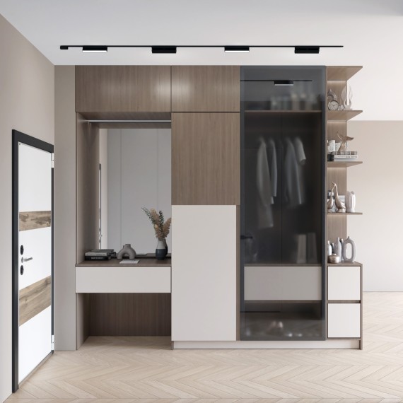 DK5363-BK Трековый магнитный светодиодный SMART (TUYA, Алиса, Bluetooth, Wi-Fi) светильник Denkirs AIR 48V CRI90+ 2700-6500К 416Лм 120° 9Вт