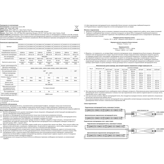 A2414010-01-mix Светодиодная лента 24В 12Вт/м 1000Лм/м 2700К+6000К CRI 90+ 10мм SMD2835 140шт/м 5м IP20