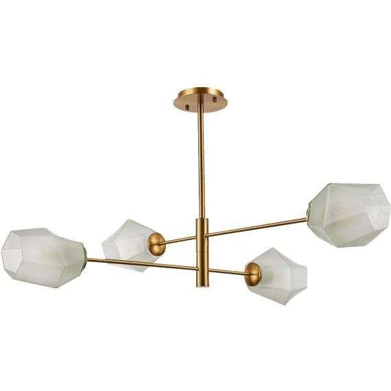 SLE205202-04 Светильник потолочный Латунь/Белый E27 4*60W TERRAMO