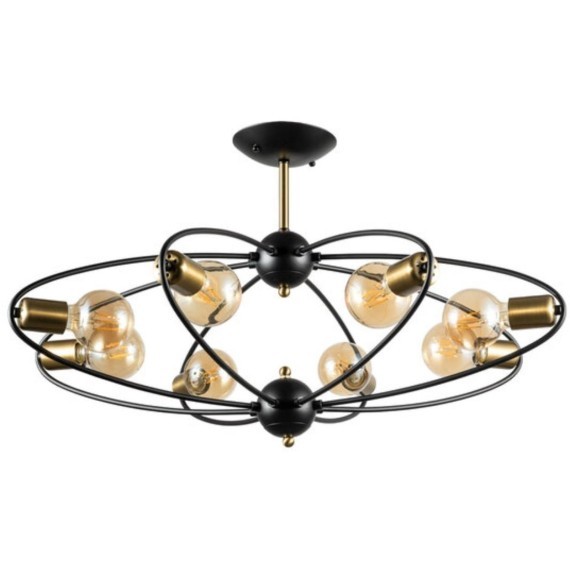 Люстра потолочная Arte Lamp A1963PL-8BK GLASGOW под лампы 8xE27 40W