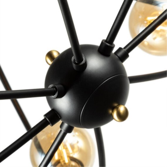 Люстра потолочная Arte Lamp A1963PL-8BK GLASGOW под лампы 8xE27 40W