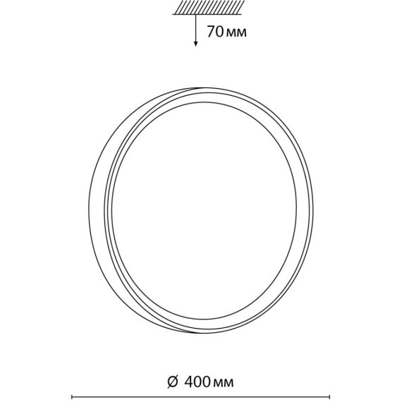 Настенно-потолочный светильник Sonex 7603/DL WOODI IP43 светодиодный LED 48W