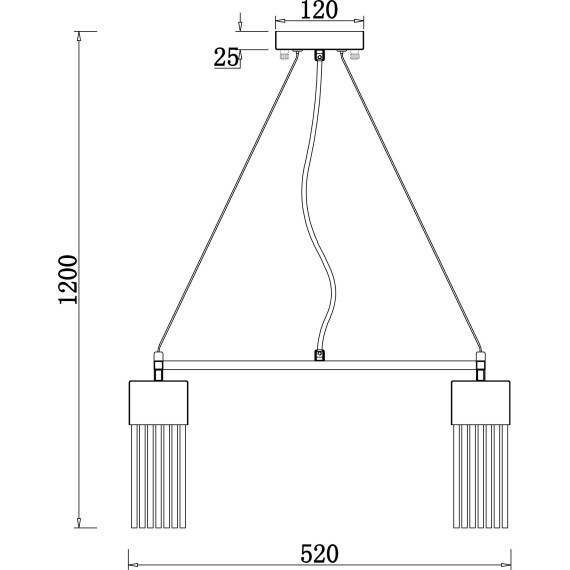 Люстра подвесная Freya FR5050PL-05BS Esala под лампы 5xE14 60W