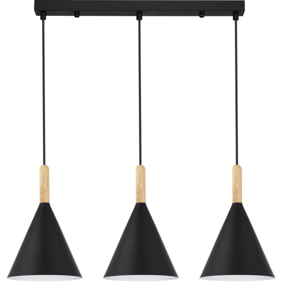 SLE1255-403-03 Светильник подвесной Черный/Черный E27 3*40W ARKET