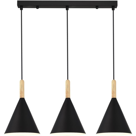 SLE1255-403-03 Светильник подвесной Черный/Черный E27 3*40W ARKET