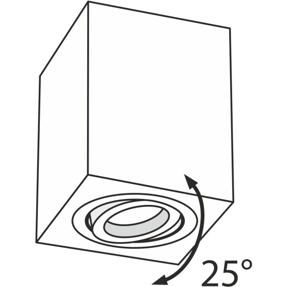 Накладной потолочный светильник Maytoni C017CL-01B Atom под лампу 1xGU10 50W