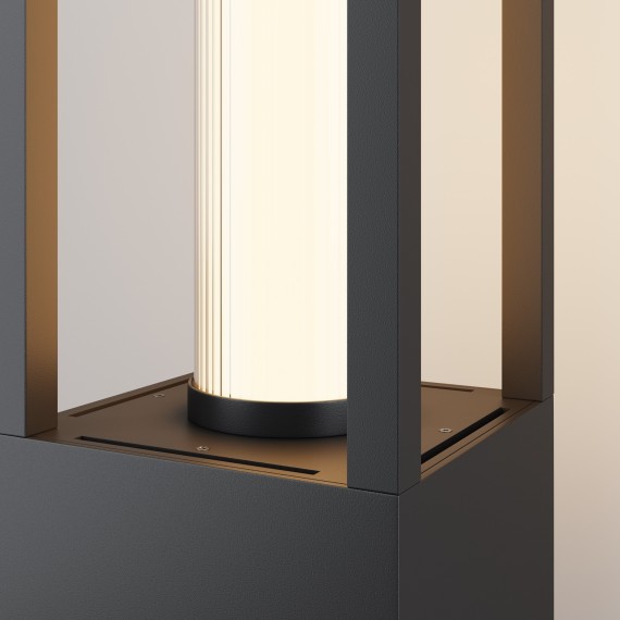 Садово-парковый уличный светодиодный столб высотой 2.5м LED 25Вт RA80 1650лм 3000К Maytoni Outdoor Expo O480FL-L25B3K