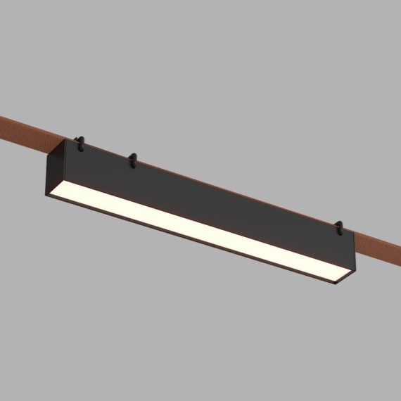 DK5674-BK Cветильник для трека-ремня Belty Smart, серия Linear, со светодиодом, L323*W40*H45мм, 48V DC, 12W, RA90, 120°, 2700-6500K, IP20, черный, алюминий