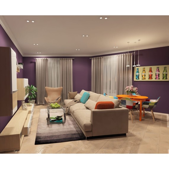 Белый встраиваемый светильник под 2 лампы GU10 Denkirs DK2020-WH