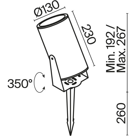 Ландшафтный светильник Outdoor O050FL-L30W3K