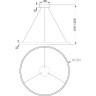 Подвесной светильник светодиодный Rim MOD058PL-L54BS4K