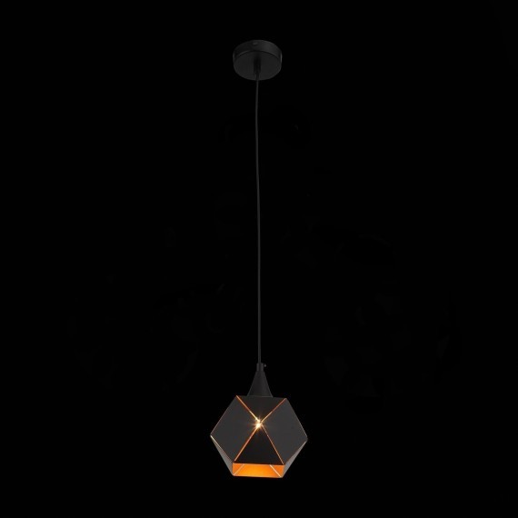 SL258.403.01 Светильник подвесной ST-Luce Черный/Черный, Золото E14 1*40W ENIGMA