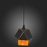 SL258.403.01 Светильник подвесной ST-Luce Черный/Черный, Золото E14 1*40W ENIGMA