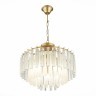 SLE260103-05 Светильник подвесной Шампань/Шампань, Прозрачный E14 5*40W REGGIO