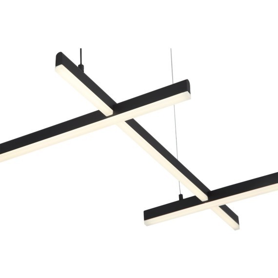 SL394.403.06 Люстра подвесная ST-Luce Черный/Белый LED 6*14W 4000K BASONI