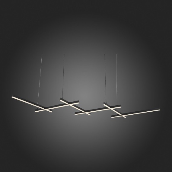 SL394.403.06 Люстра подвесная ST-Luce Черный/Белый LED 6*14W 4000K BASONI