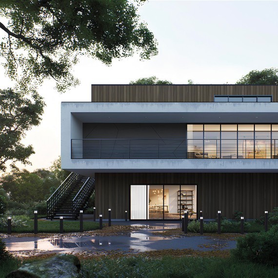 SL9507.415.01 Светильник уличный наземный ST-Luce Черный LED 1*5W 4000K FOSSA