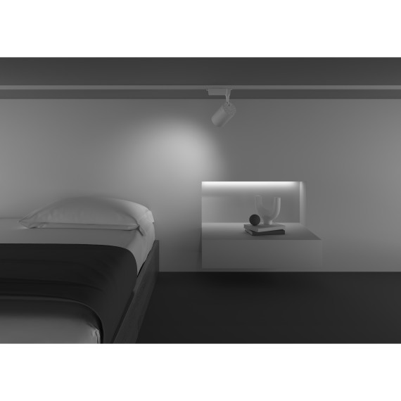 Однофазный двужильный светодиодный трековый светильник Maytoni Unity TR003-1-15W3K-W-W Vuoro 3000К 1520Лм CRI90+ 60° 15Вт