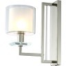 Бра Crystal Lux NICOLAS AP1 NICKEL/WHITE