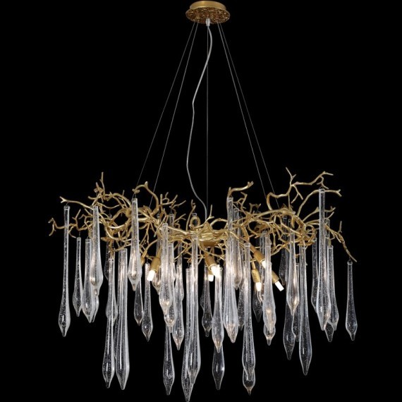 Люстра Crystal Lux REINA SP8 D1000 GOLD PEARL