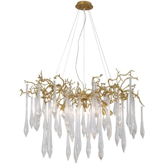 Люстра Crystal Lux REINA SP8 D1000 GOLD PEARL