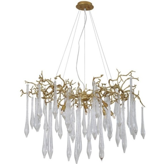 Люстра Crystal Lux REINA SP8 D1000 GOLD PEARL