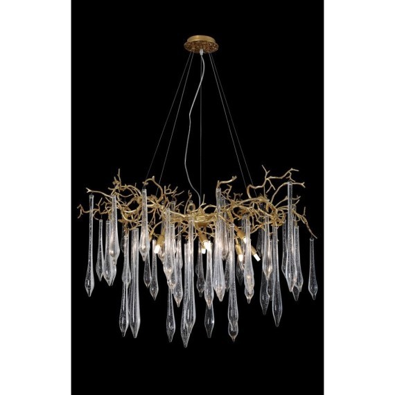 Люстра Crystal Lux REINA SP8 D1000 GOLD PEARL