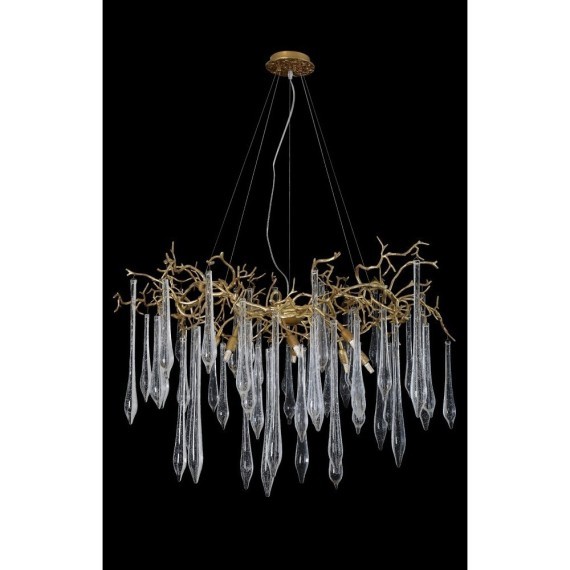 Люстра Crystal Lux REINA SP8 D1000 GOLD PEARL