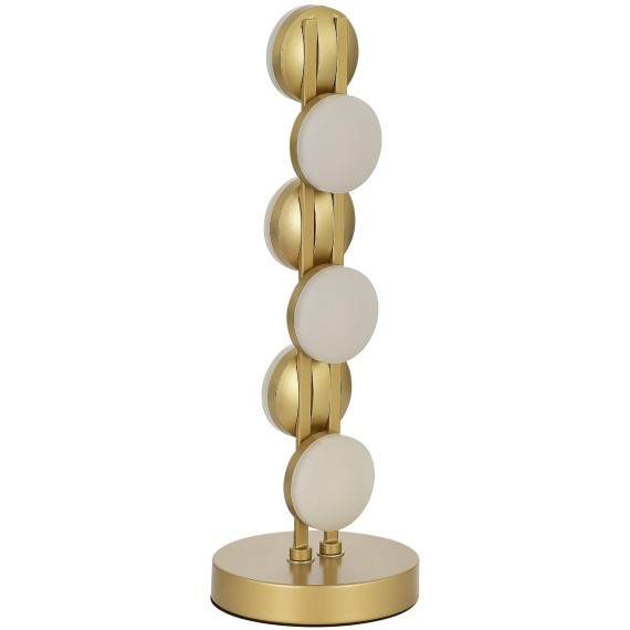 SL6610.204.06 Прикроватная светодиодная золотая лампа с выключателем на проводе 12W 4000K 1200лм MONRO