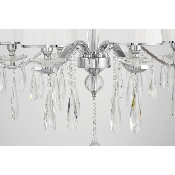 Хрустальная подвесная люстра Lumina Deco Alessia LDP 1726-6 CHR